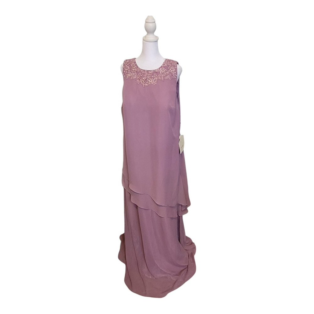 NWT LanTing Bride Mother of the Bride Outfit‎ Dress Dusty Rose Women's Xl